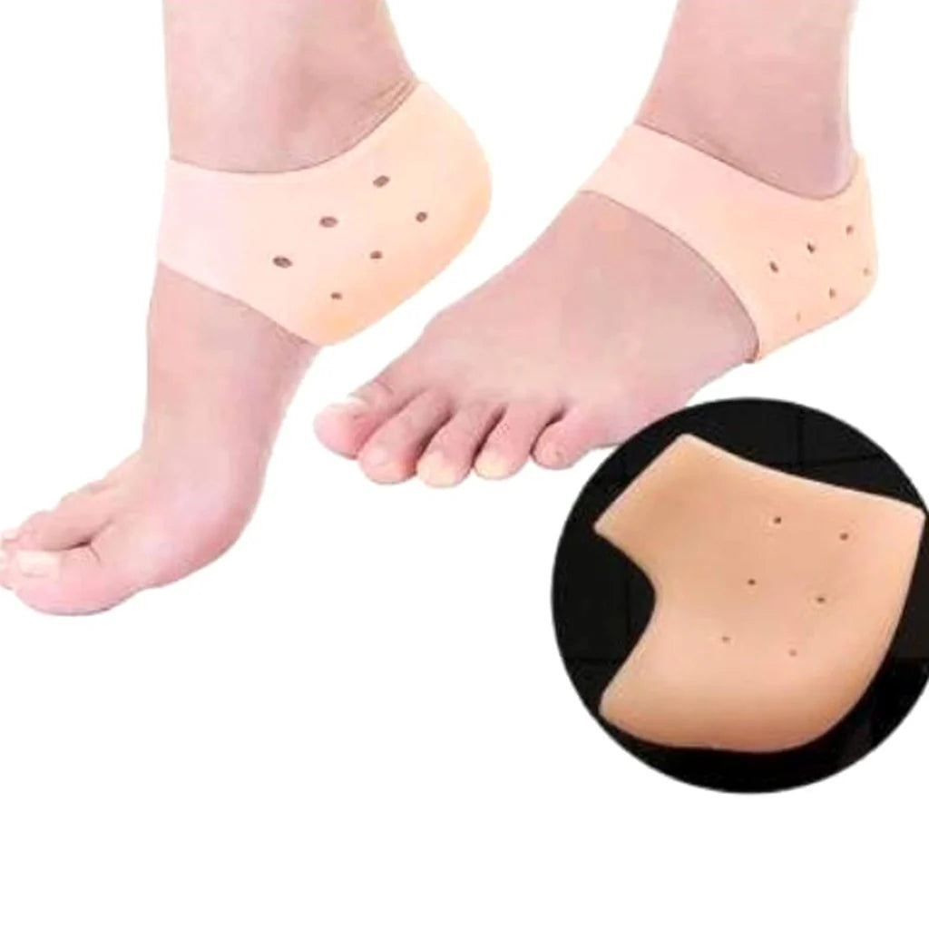 Silicone Gel Heel Pad Socks for Pain Relief for Men and Women