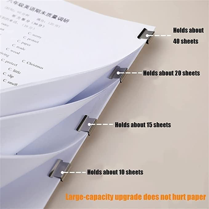 MiniGrip Transparent Stapler Set – Hand Press Tagging Tool with Reusable Metal Clips (40 PCS)