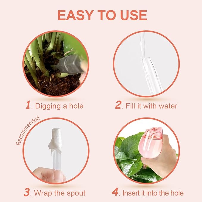 Decorative Tulip Style Self-Watering Planter Bulb – Auto Watering Solution for Indoor Pots and Garden Plants (1 Pcs)