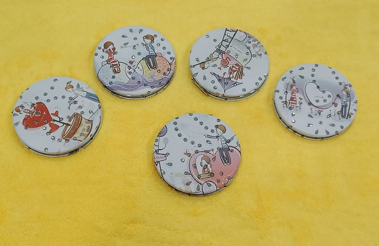 Round Shape Diamond Mirror