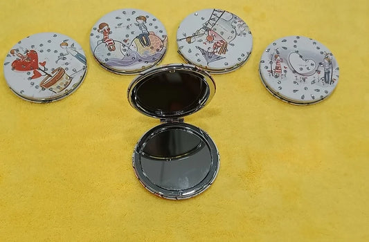 Round Shape Diamond Mirror