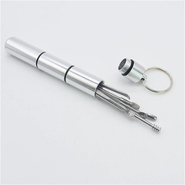 6 Pcs Ear Cleaning Tools with Aluminum Tube