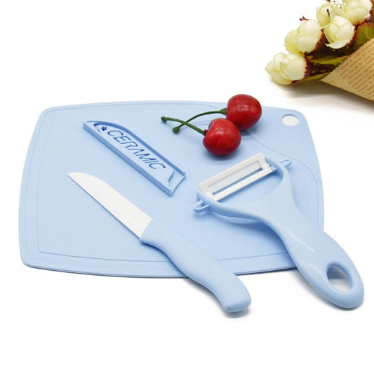 3 in 1 Chopping Board, Knife & Peeler Set