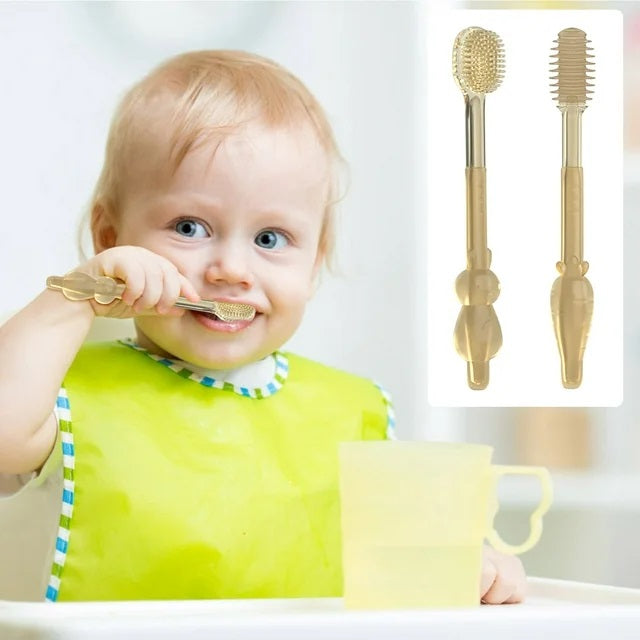 3 in 1 Silicone Baby Toothbrush