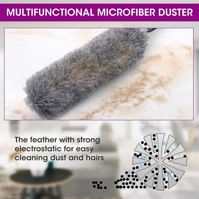 Extendable Microfiber Feather Duster