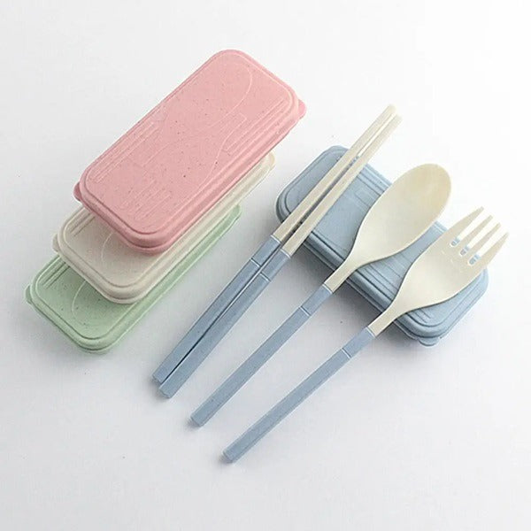Foldable Tableware Set Fork , Spoon & Chopsticks