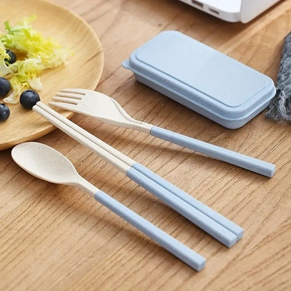 Foldable Tableware Set Fork , Spoon & Chopsticks