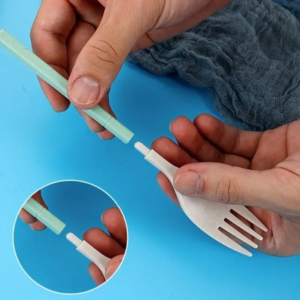 Foldable Tableware Set Fork , Spoon & Chopsticks