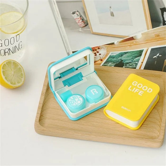 Diary Shaped  Good Life Eye Lens Case (Random Color)