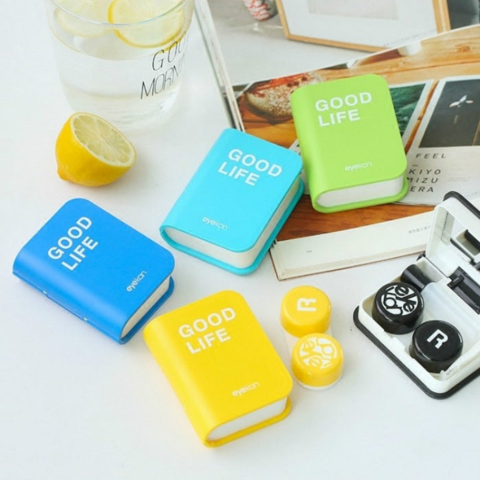 Diary Shaped  Good Life Eye Lens Case (Random Color)