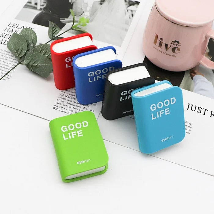 Diary Shaped  Good Life Eye Lens Case (Random Color)