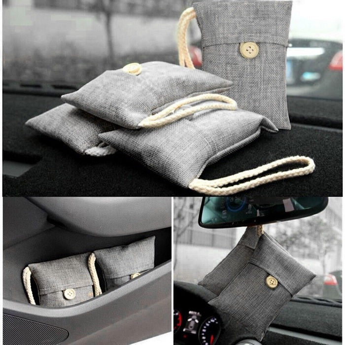 Car Bamboo Charcoal Air Freshener Bag (Random)