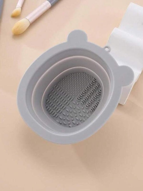 Silicone Makeup Brush Cleaning Folding Tray