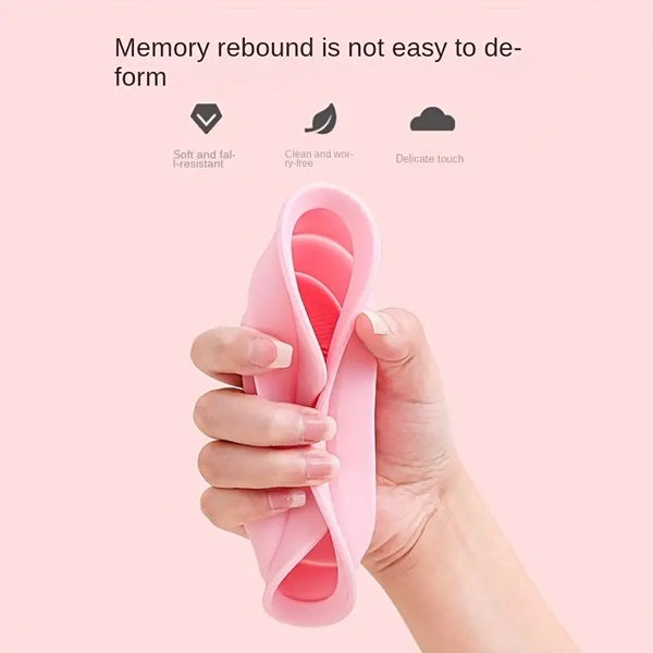 Silicone Makeup Brush Cleaning Folding Tray