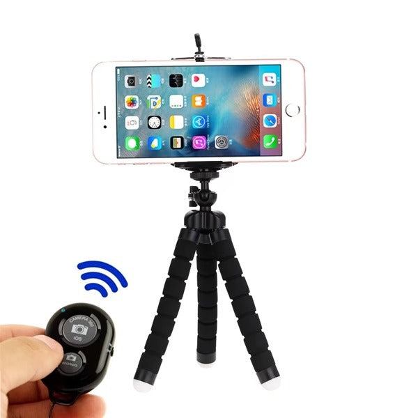 Adjustable Flexible Phone Holder, Mini Tripod for Mobile, Portable and Flexible Adjustable Cell Phone Stand Holder