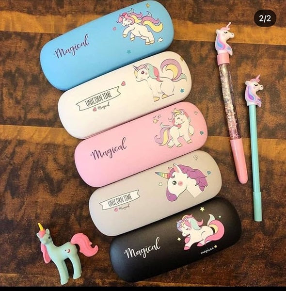 Unicorn Hard Case Eyeglass, Specs/Glares Cases/Spectacle Cases for Girls, Cute Multi-Purpose Eyeglass Box, Spectacle Cover For All Ages