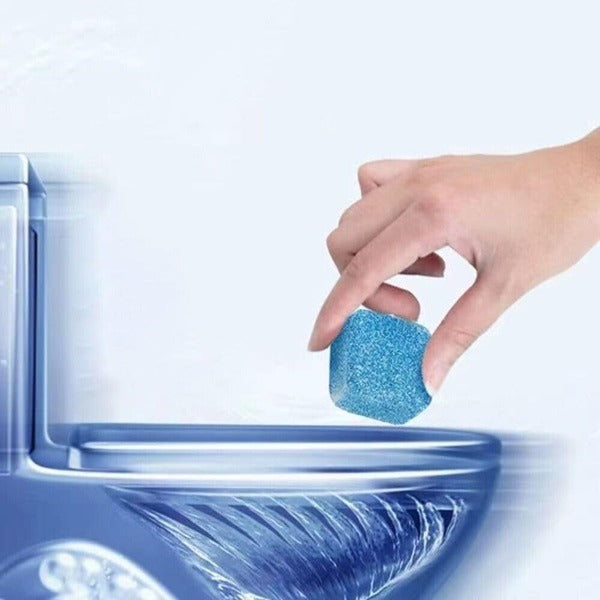 12pcs Home Toilet Cleaner Ball Powerful Automatic Flush Toilet Bowl Deodorizer For Bathroom Cleaning Effervescent Tablets