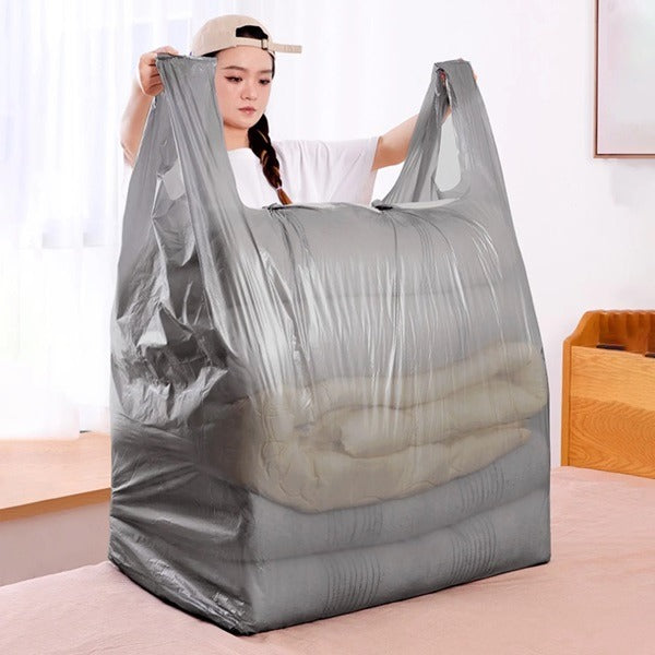 10 Pcs Extra Large Packing Bag (75*110 cm), Capacity Packing Bag Set, Portable Blanket or Pillow Storage Bag with Handles Large Thickened Quilt Large Moving House Luggage Bags Moisture-proof Clothes Storage Bag