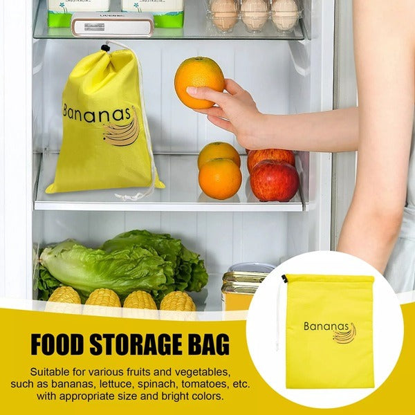 Insulated Vegetable Bag, Reusable Produce Bags Design, Durable Banana Bags, Reusable Shopping Bags, Grocery Produce Net Bags, Drawstring Bags Mesh Vegetables for Fruits and Vegetables