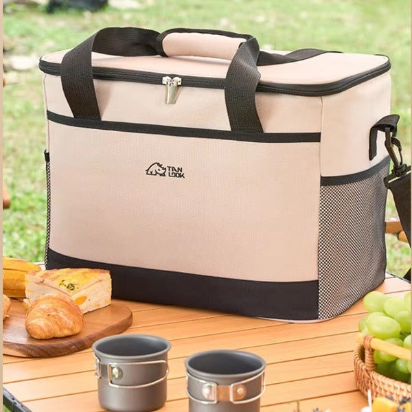 17L Large Capacity Picnic Bag, Meal Container Lunch Bag, Big Capacity Oxford Waterproof for Camping, BBQ, Outdoor Activities