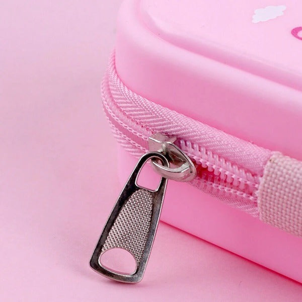 Cartoon Printed Pencil Pouch, Multipurpose 3D Space and Astronaut Design Printed with Zipper Closer Pencil Case for Boys and Girls Stationery Box