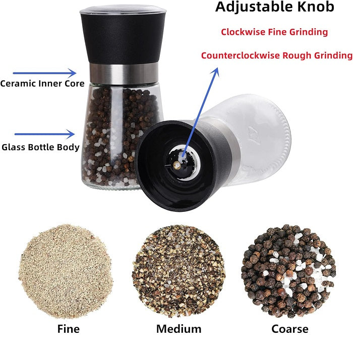 Manual  Pepper Grinder, Spices & Rock Salt Crusher