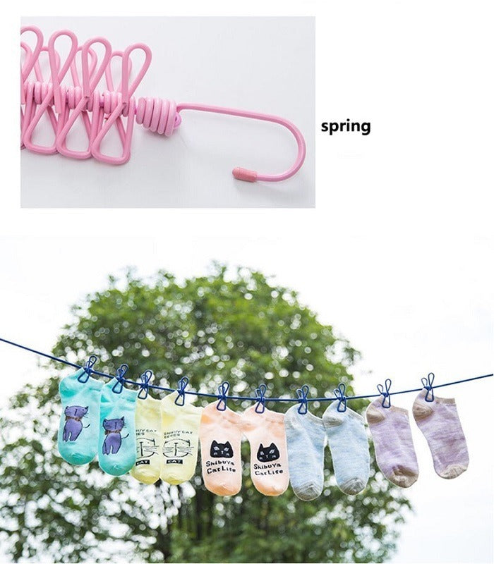 12 Clip Cloth Drying Rope