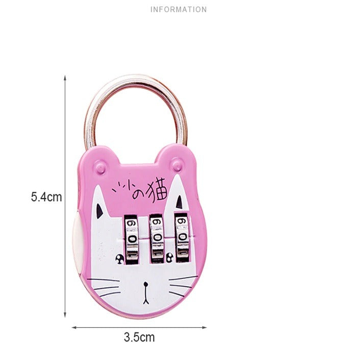 Cute Cat Suitcase Padlock