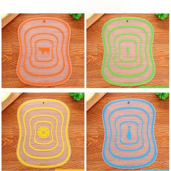 Flexible Transparent Vegetable & Fruit Cutting Board
