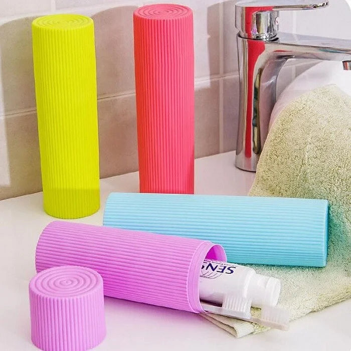 Candy Color Non Slip Toothbrush & Paste Box (Random Colour)