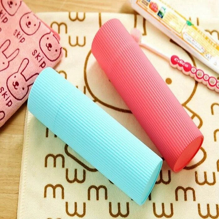 Candy Color Non Slip Toothbrush & Paste Box (Random Colour)