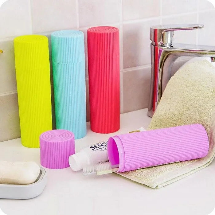 Candy Color Non Slip Toothbrush & Paste Box (Random Colour)
