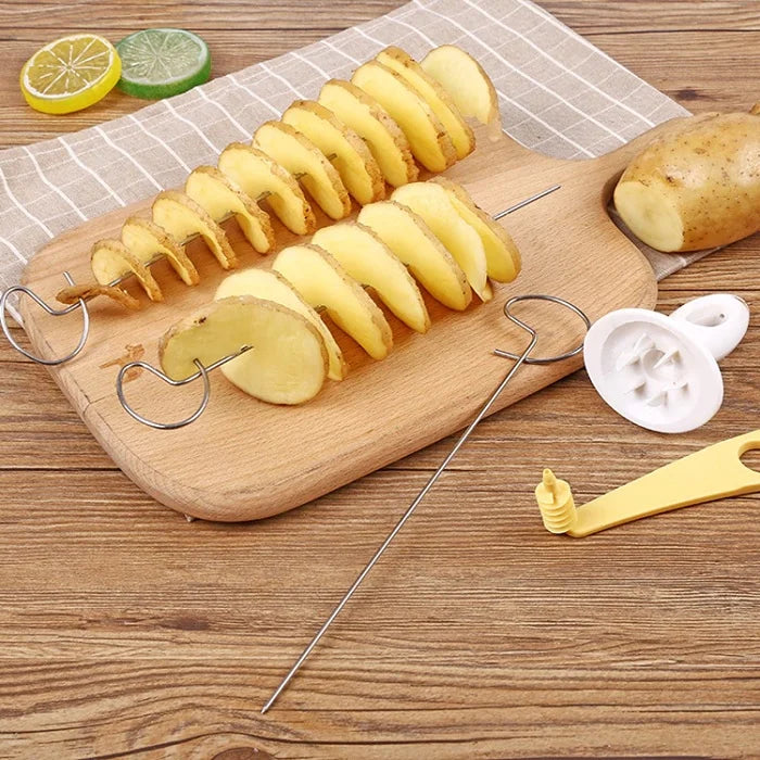 4 Pcs Potato Spiral Cutter