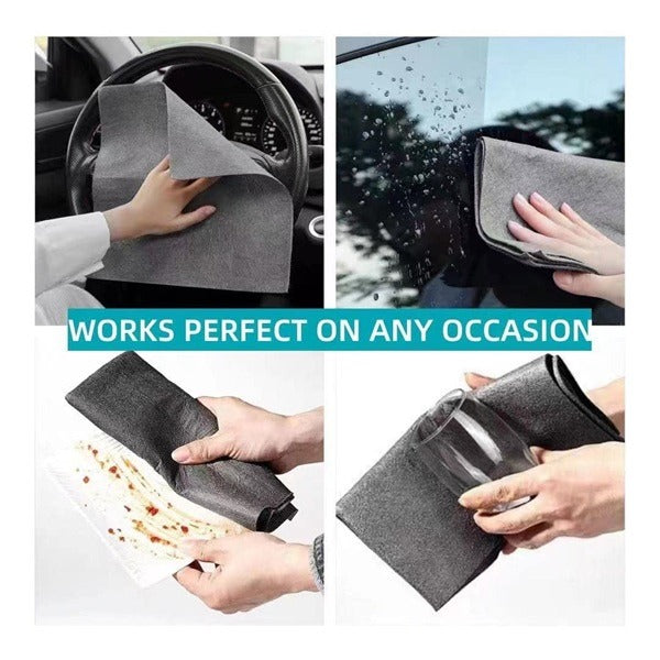 Highly Water Absorbent Magic Cleaning Cloth (20*25 Cm) [Pack of 10 Pcs]