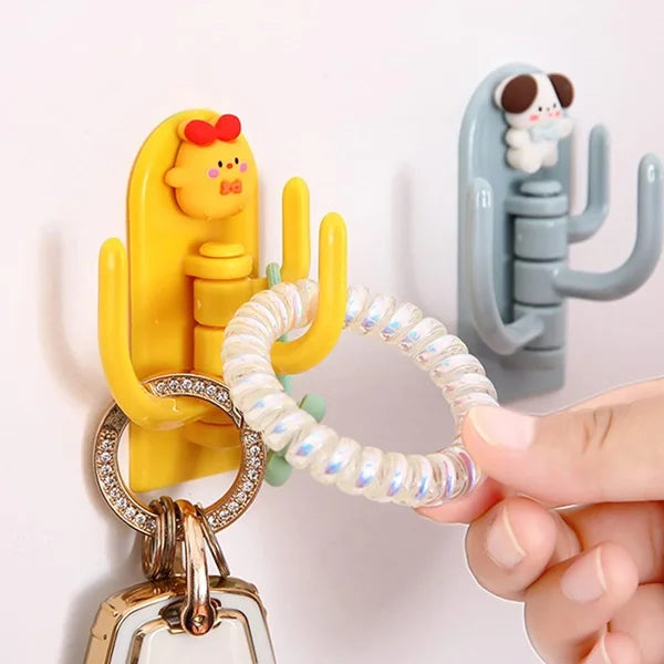 Creative Cartoon Three Hook (Pack of 2 Pcs)