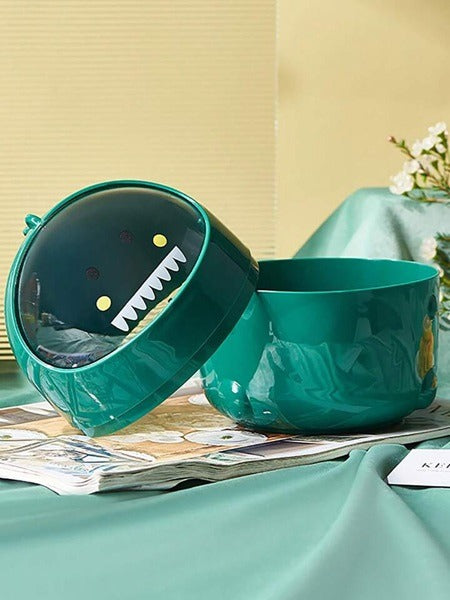 Multipurpose Mini Dinosaur Shape Organizer with Lid