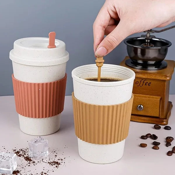 500ml Reusable Travel Coffee Cup with Leakproof Lid