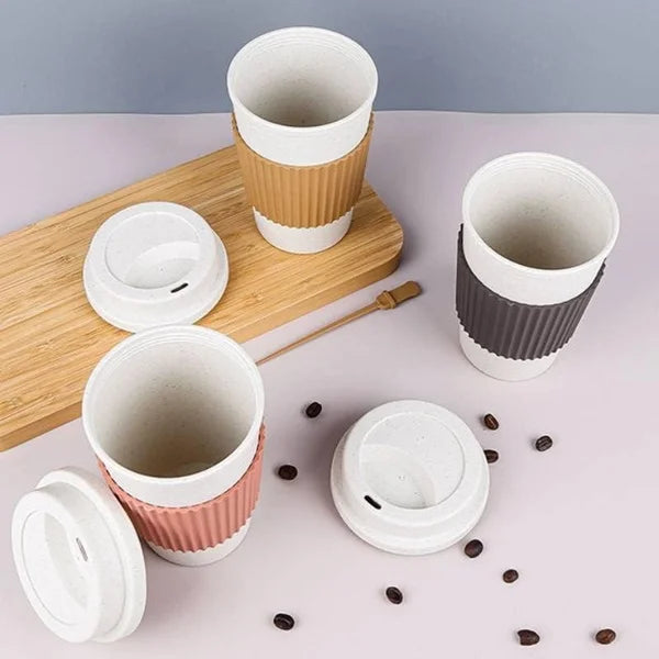 500ml Reusable Travel Coffee Cup with Leakproof Lid