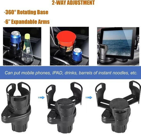 2in1 Multifunctional Car Cup Holder