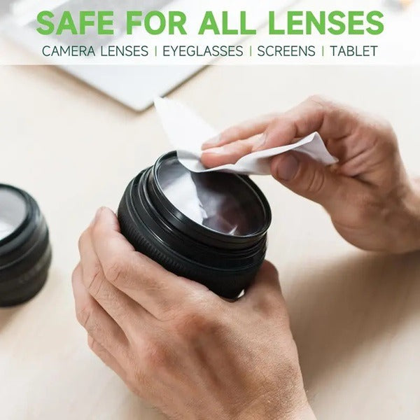 100 Pcs Multipurpose Lens Cleaning Wipe