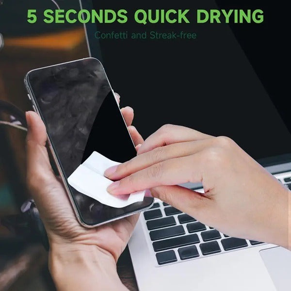 100 Pcs Multipurpose Lens Cleaning Wipe