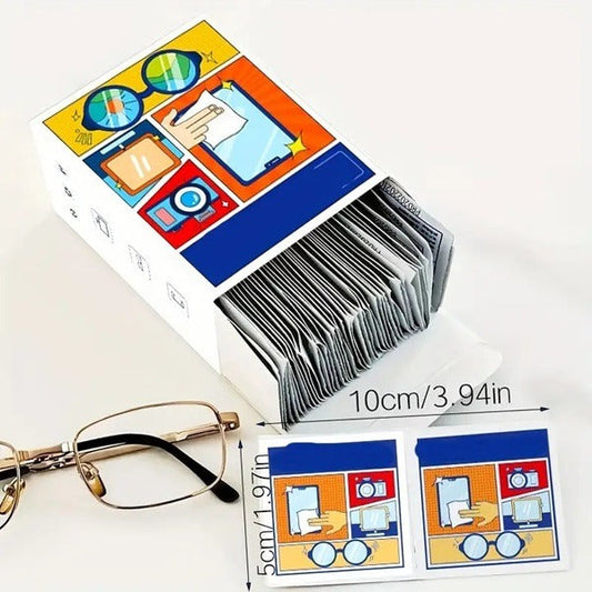 100 Pcs Multipurpose Lens Cleaning Wipe