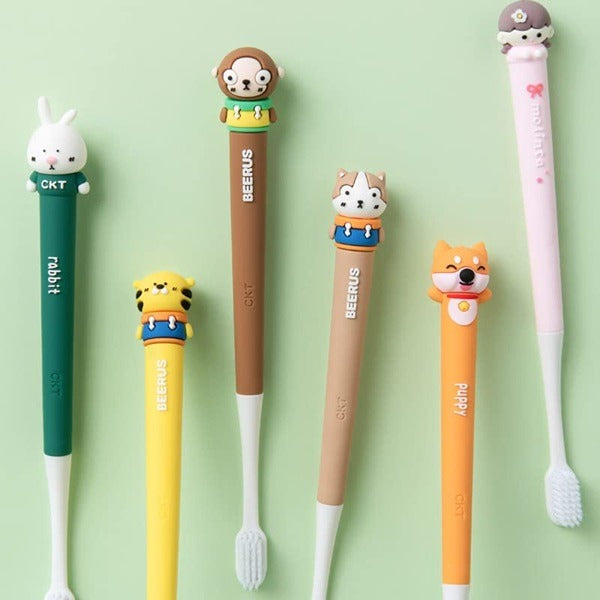 Cartoon Head Design Kids Toothbrush
