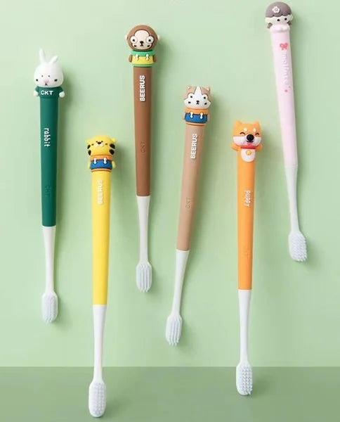Cartoon Head Design Kids Toothbrush