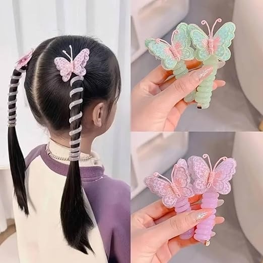 Colorful Wire Butterfly Design Hair Bands