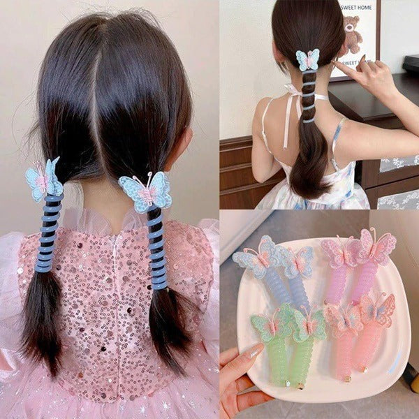 Colorful Wire Butterfly Design Hair Bands