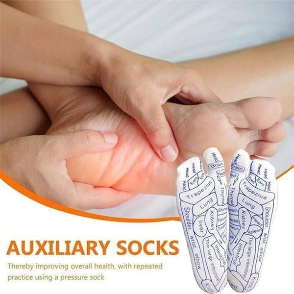 Acupressure Reflexology Socks With Massage Stick for Men & Women, Point Foot Massager Tool