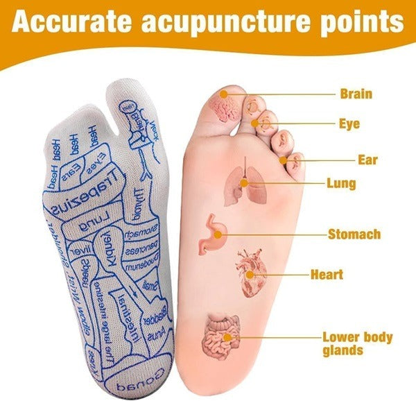 Acupressure Reflexology Socks With Massage Stick for Men & Women, Point Foot Massager Tool