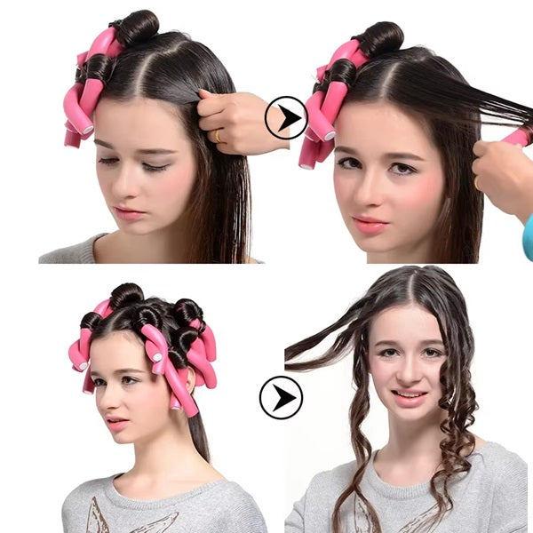 10pcs Foam Heatless Curler