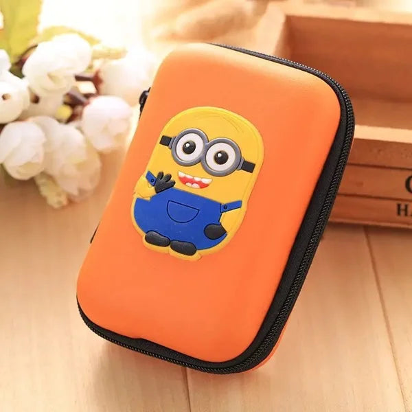 Cartoon Square Headphone case (Random)